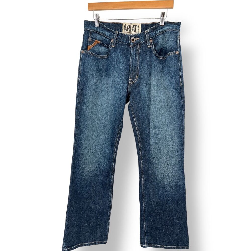 Ariat Relaxed Boot M4 Jeans, 32/30, Med Blue, Femont